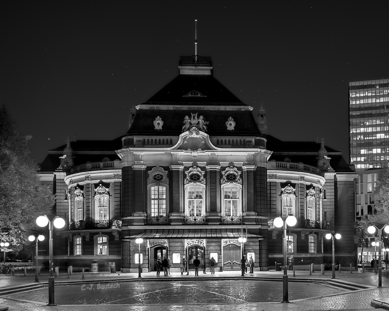 Laeiszhalle unterm Sternenhimmel