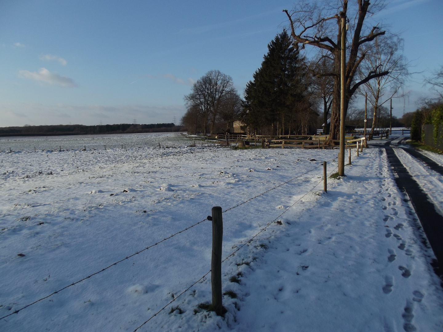 Ländlich, winterlich