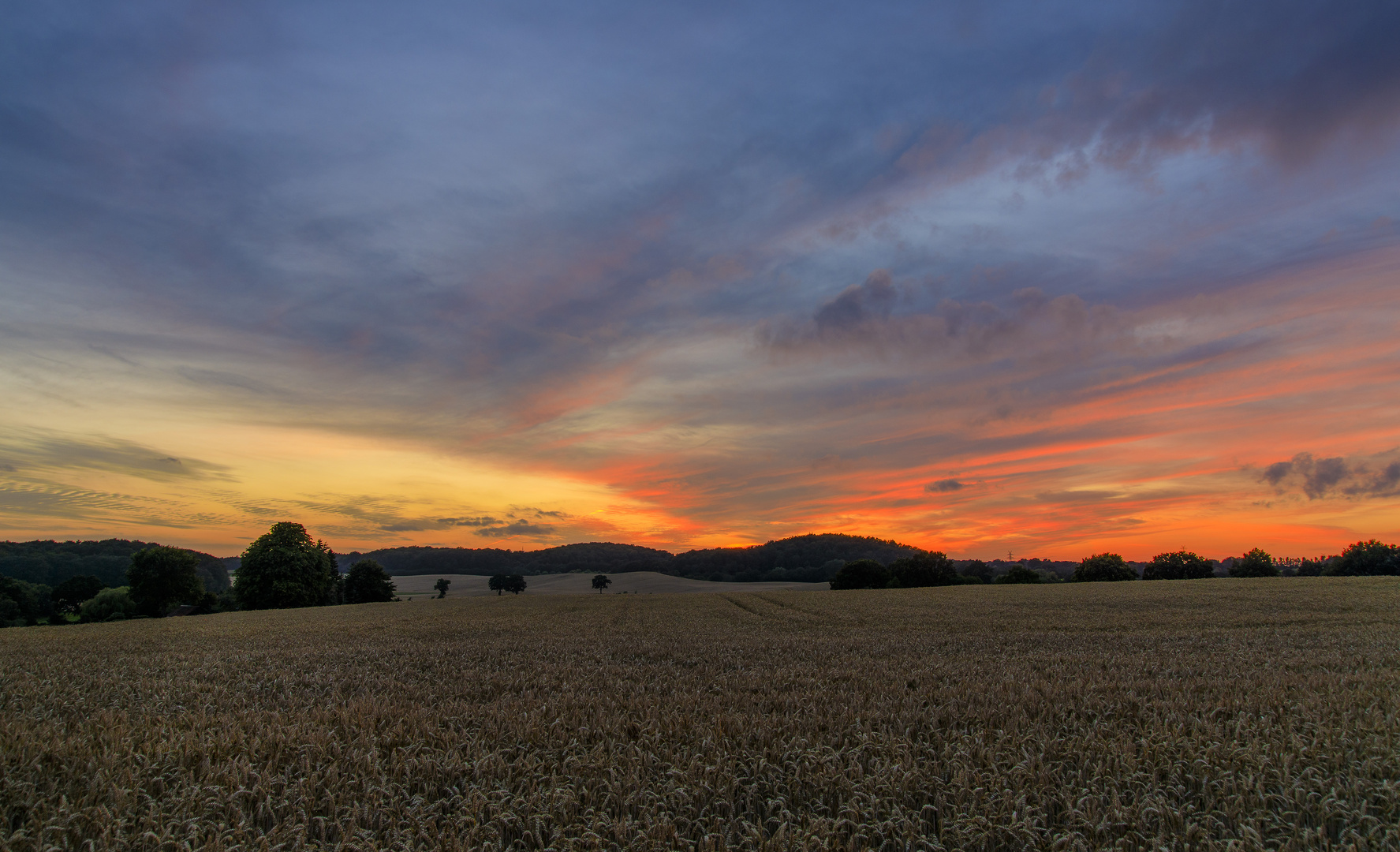 Ländliche Abendstimmung 