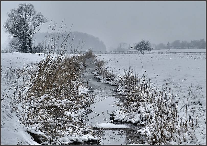 ländliches winteridyll