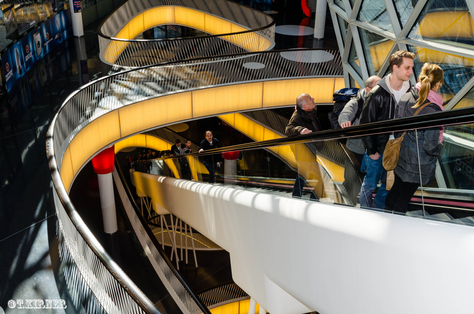 Längste Rolltreppe Deutschlands.