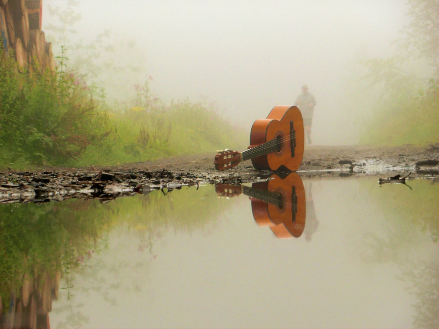 Läufer im Nebel