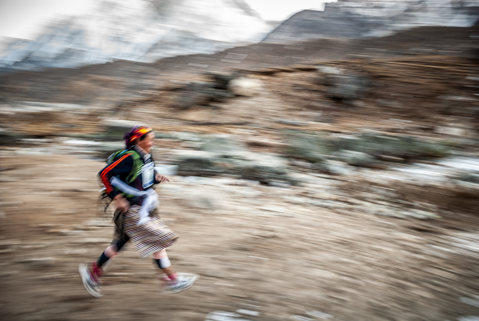 Läuferin Everest Marathon 2009