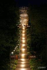 LAGA 2010 - Himmelstreppe und Jübergturm bei Nacht