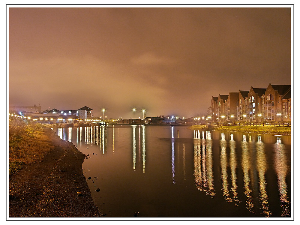 Lagan River at night