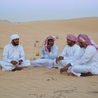 Lagebesprechung in der Wüste