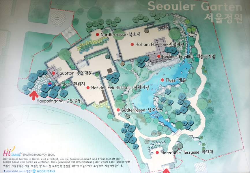 Lageplan des Seouler Gartens Foto & Bild landschaft, garten