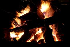 Lagerfeuer am Bikertreff