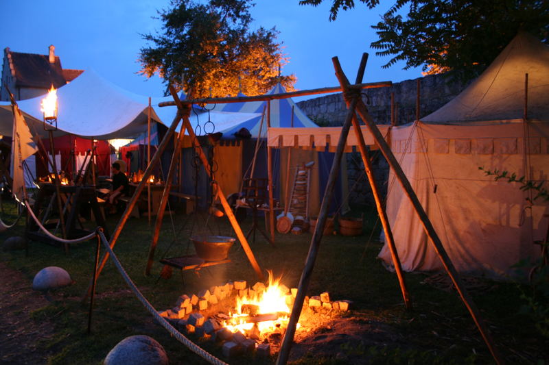 Lagerfeuer am Burgfest