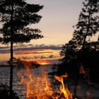 Lagerfeuer am See