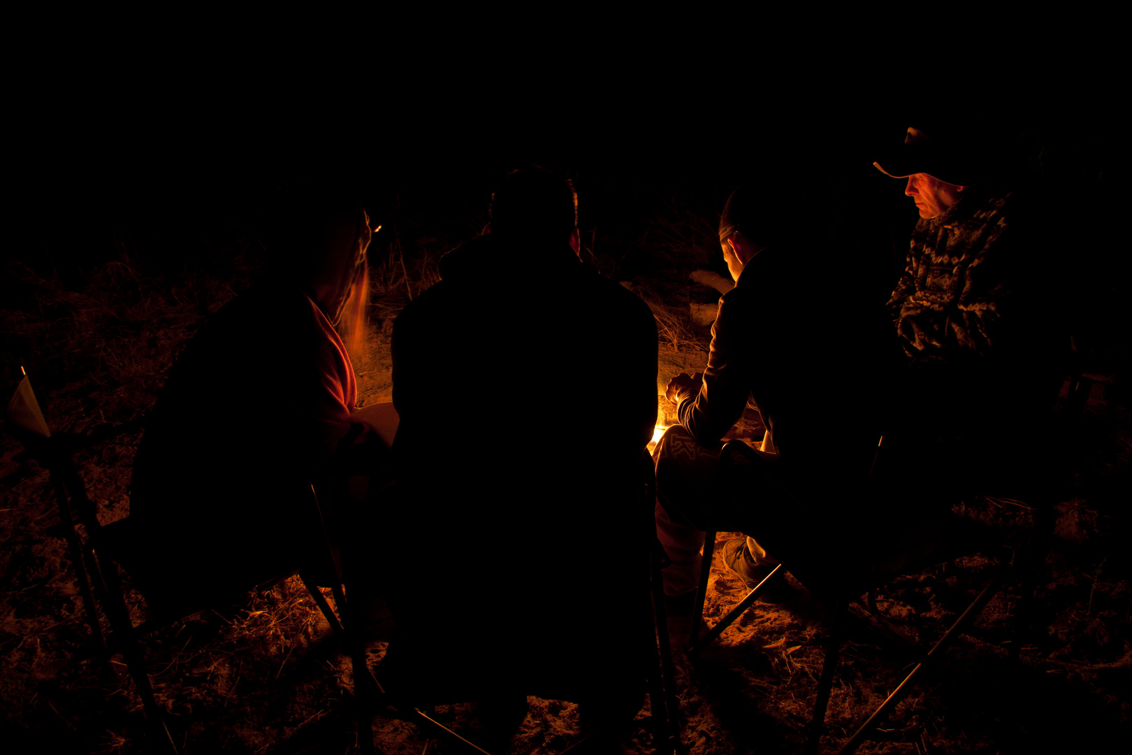 Lagerfeuer im Honaib