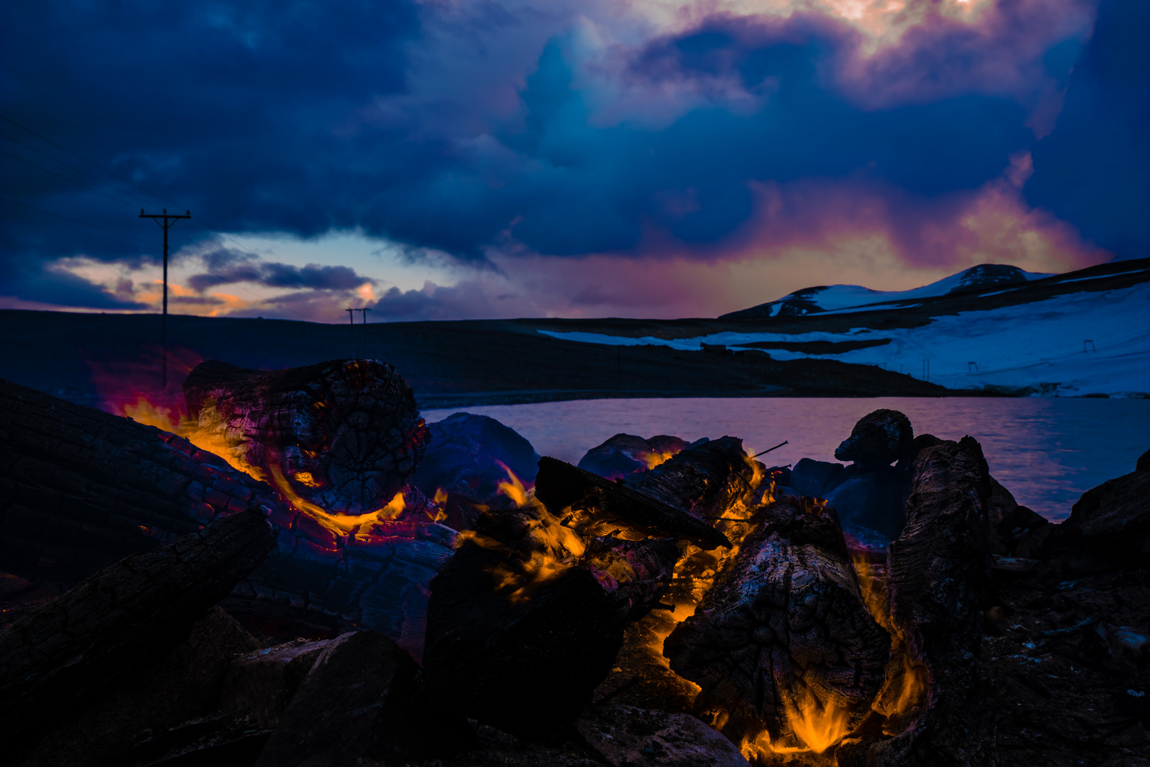 Lagerfeuer im Jotunheimen