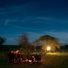 Lagerfeuer in der Serengeti