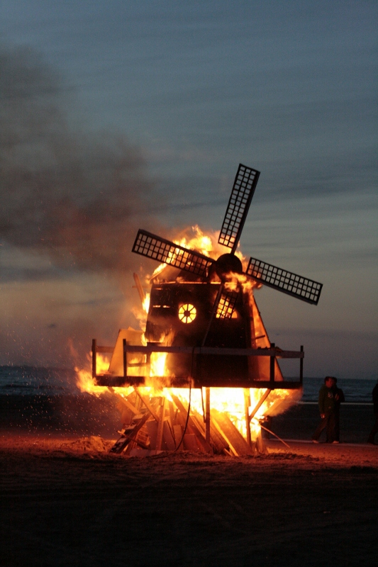 Lagerfeuer,Strand Wijk aan Zee, Noord-Holland