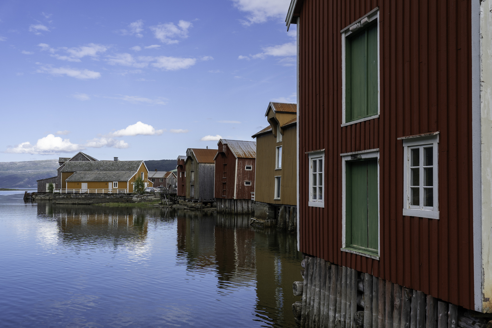 Lagerhäuser in Mosjøen