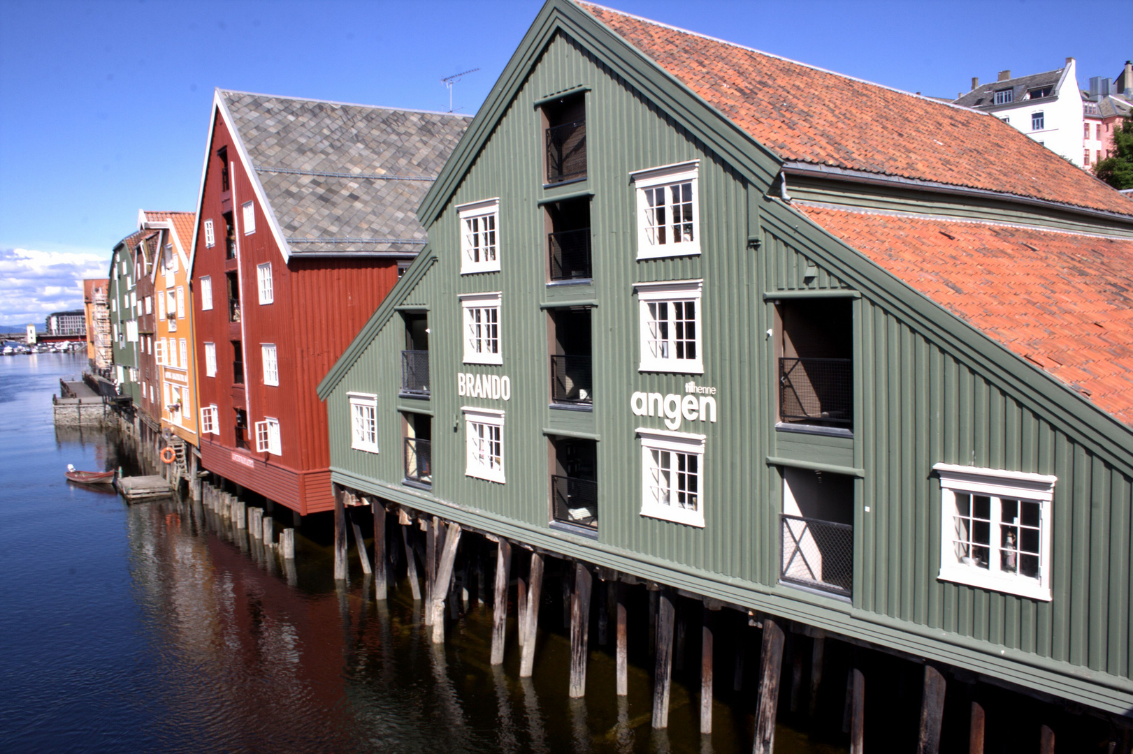 Lagerhäuser in Trondheim