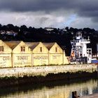 Lagerhallen im Hafen von Corck, Irland