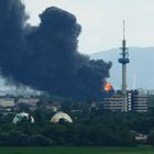 Lagerhallenbrand in Ludwigshafen