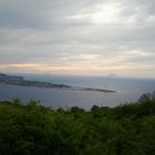 laghetto di Ganzirri (messina) e le isole eolie viste da Campo Calabro (Rc)