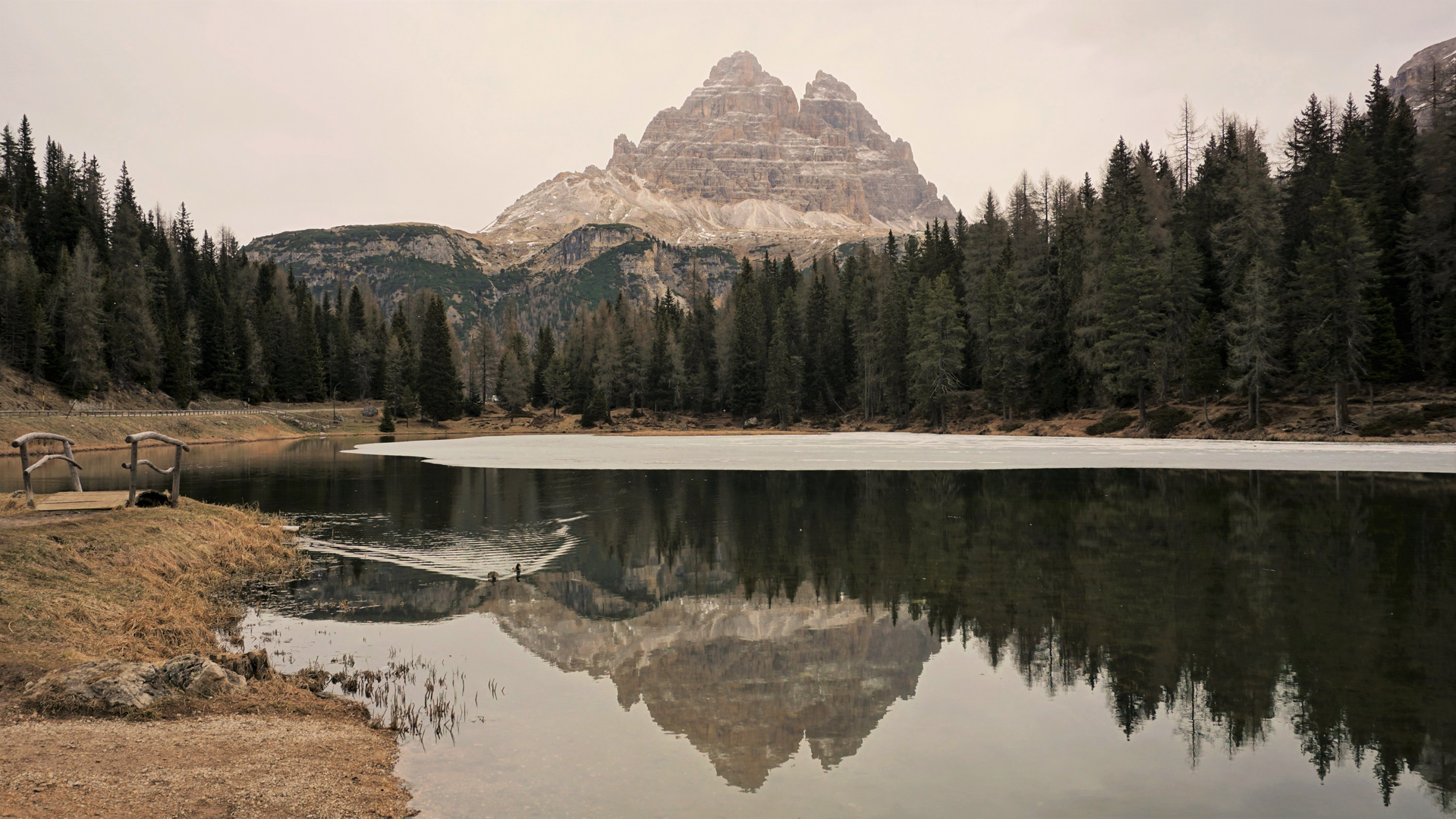 Lago Antorno e le tre Cime di Lavaredo