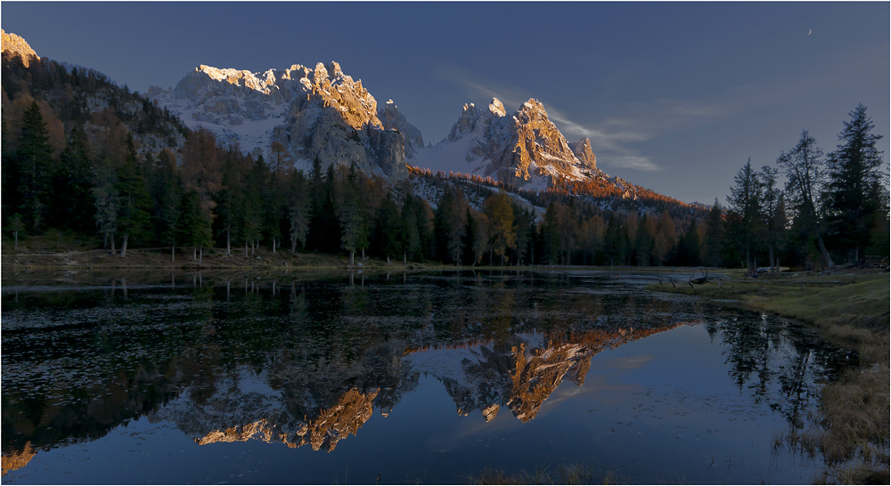 Lago Antorno mit Cadini-Dolomiten