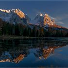 Lago Antorno mit Cadini-Dolomiten