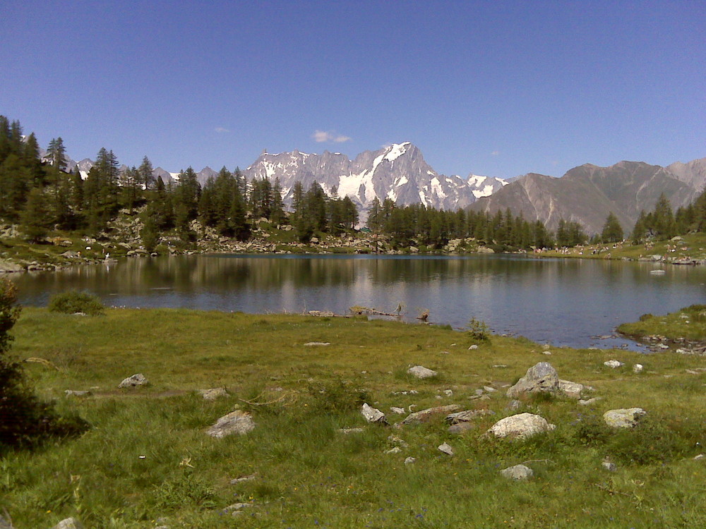 Lago d'Arpy Cole San carlo Morgex Catena Monte Bianco Valle d'Aosta