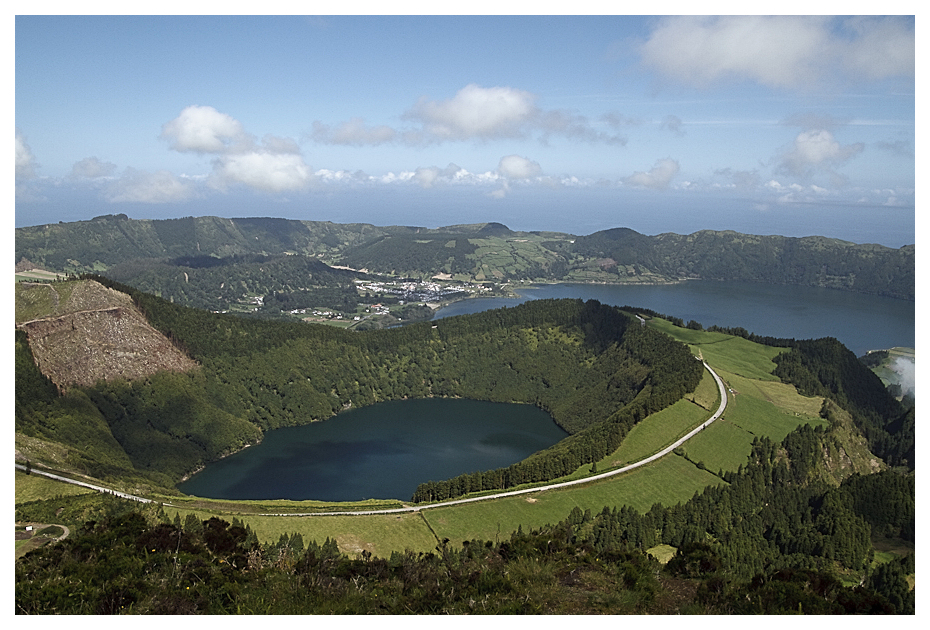 Lago de Santiago und Lagoa Azul