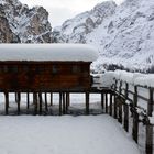 Lago di Braies in inverno