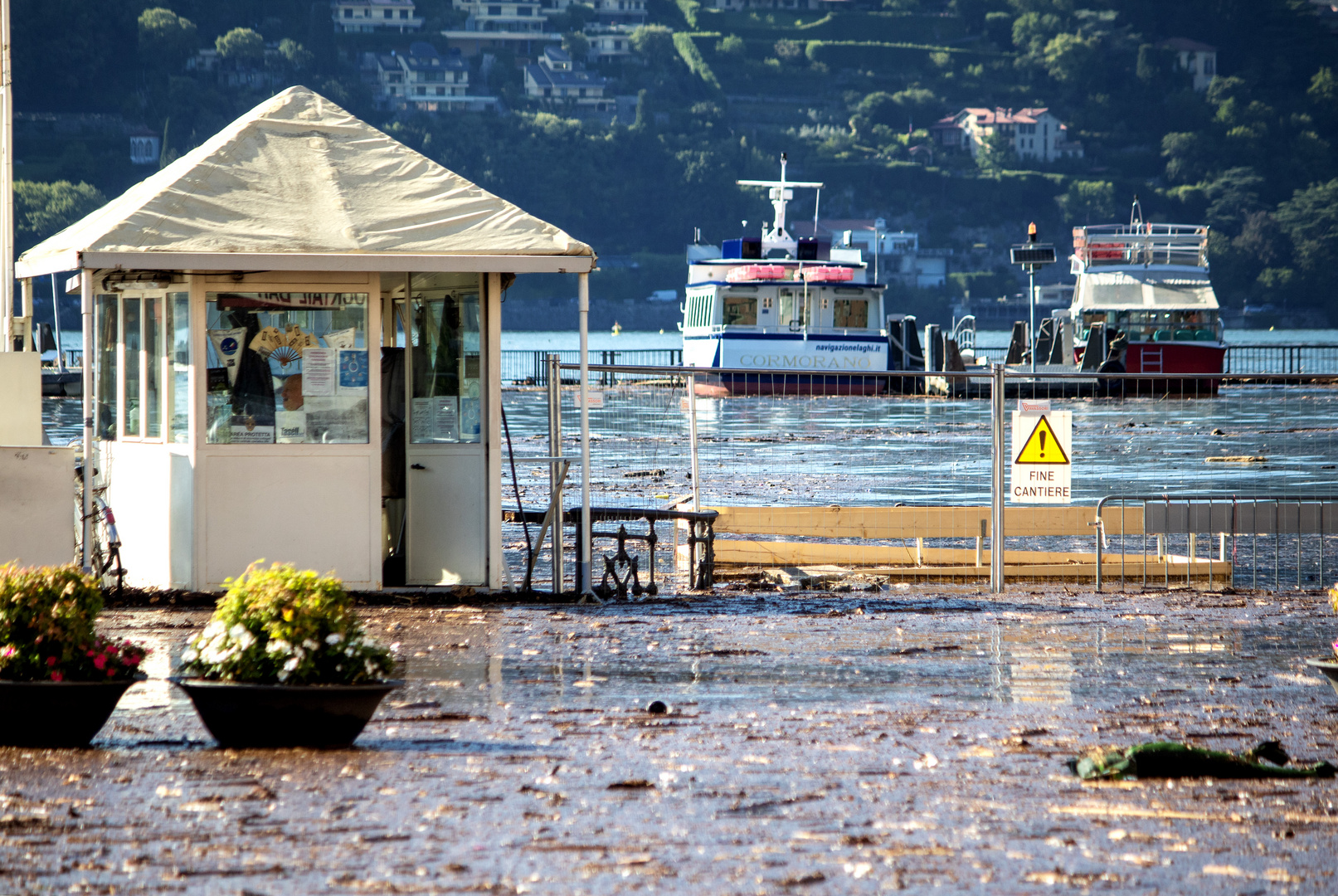 Lago di Como dopo alluvione