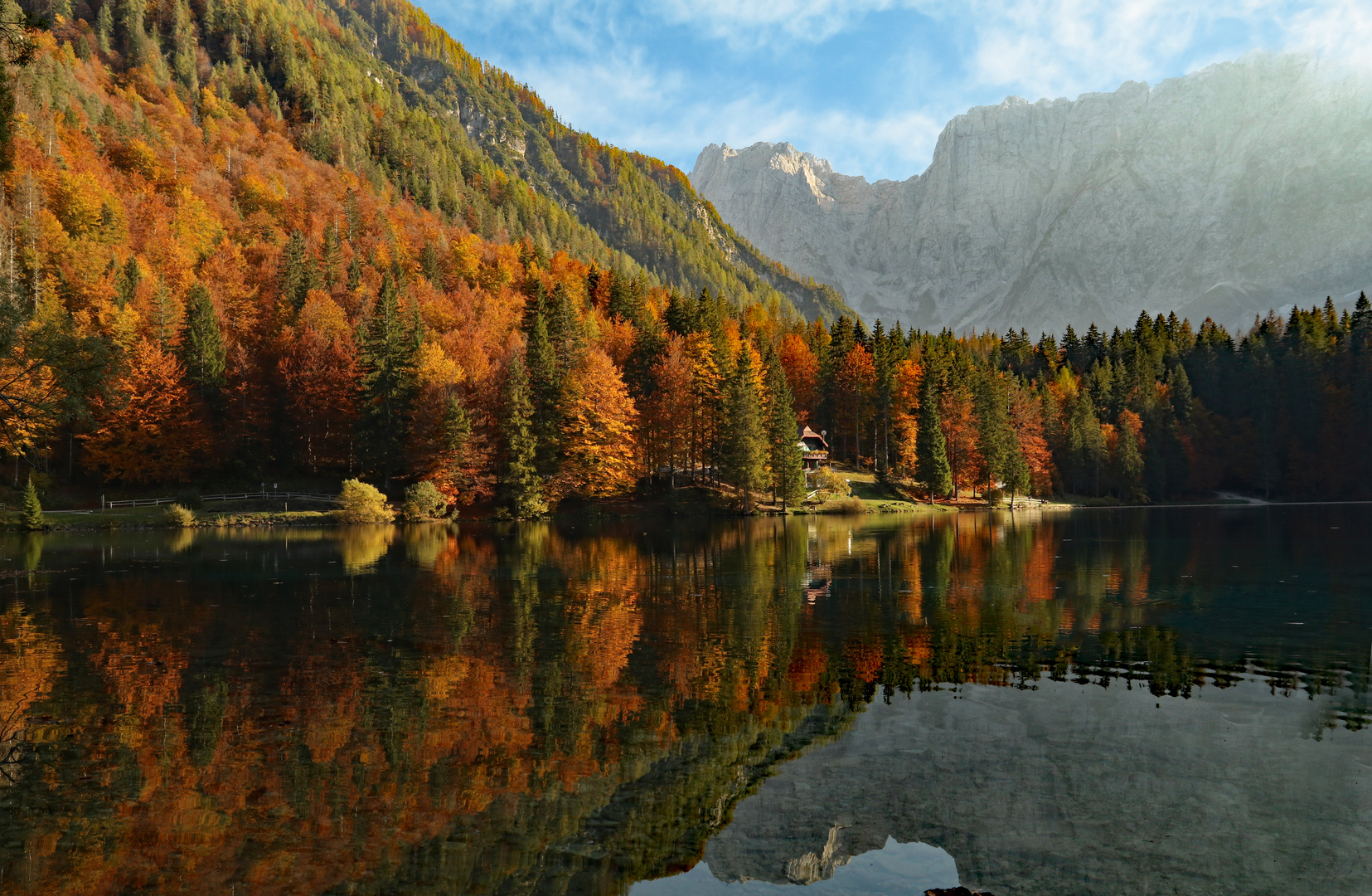 Lago di fusine, unterer See