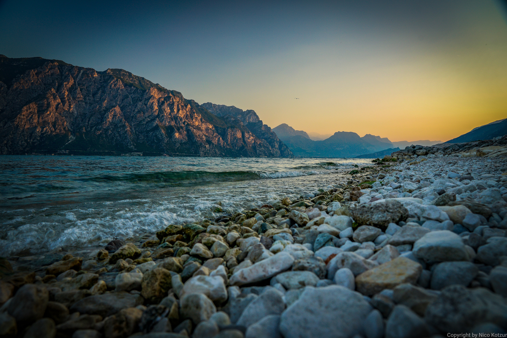 Lago di Garda am frühen Morgen