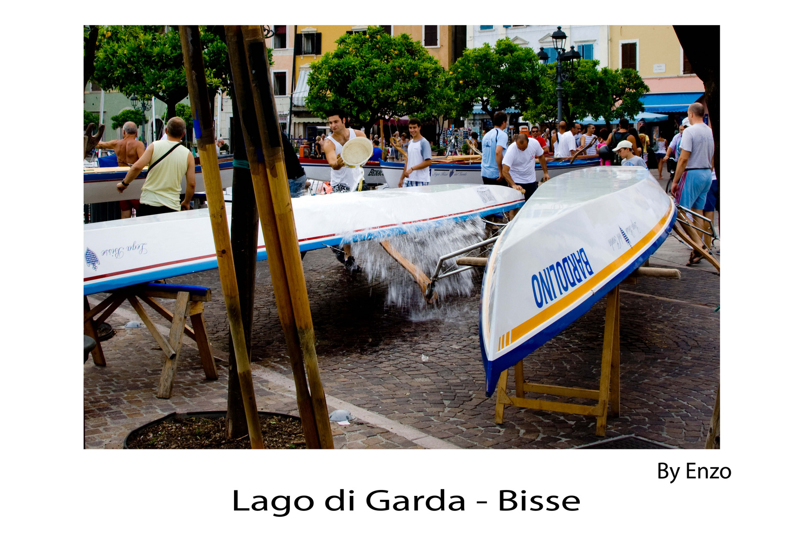 Lago di garda Bisse - Lucidare le bisse prima della gara