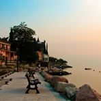 Lago di Garda d'inverno.