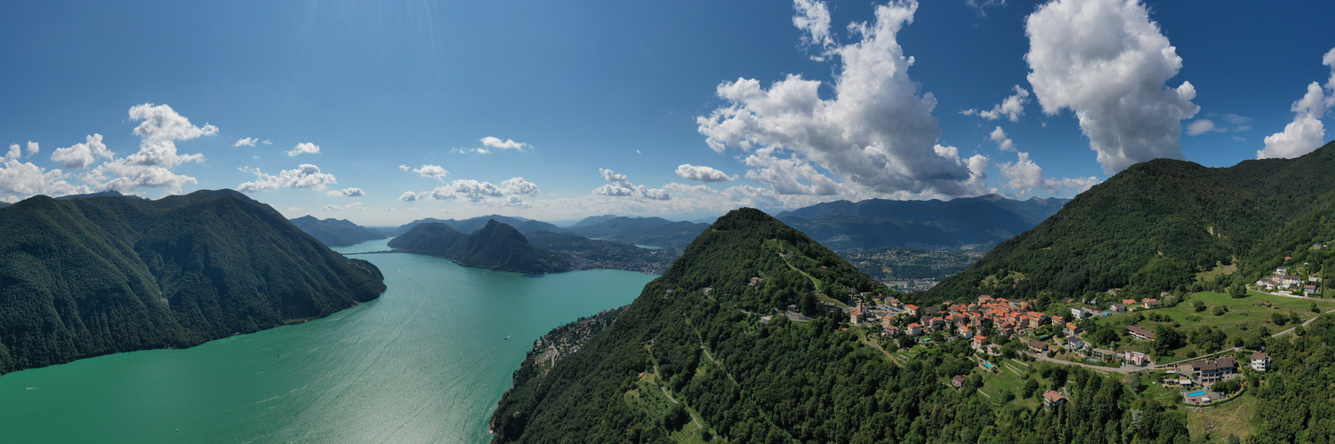 Lago Di Lugano vom Monte Bré aus