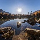 Lago di Saoseo mit Sonnensterne