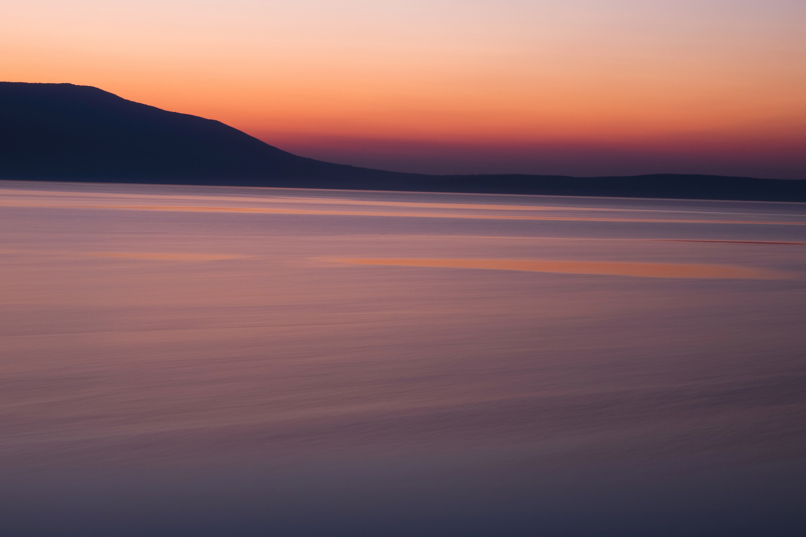 Lago di Varano. Tramonto