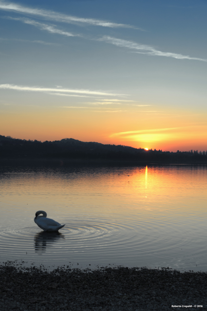 Lago di Varese, crepuscolo