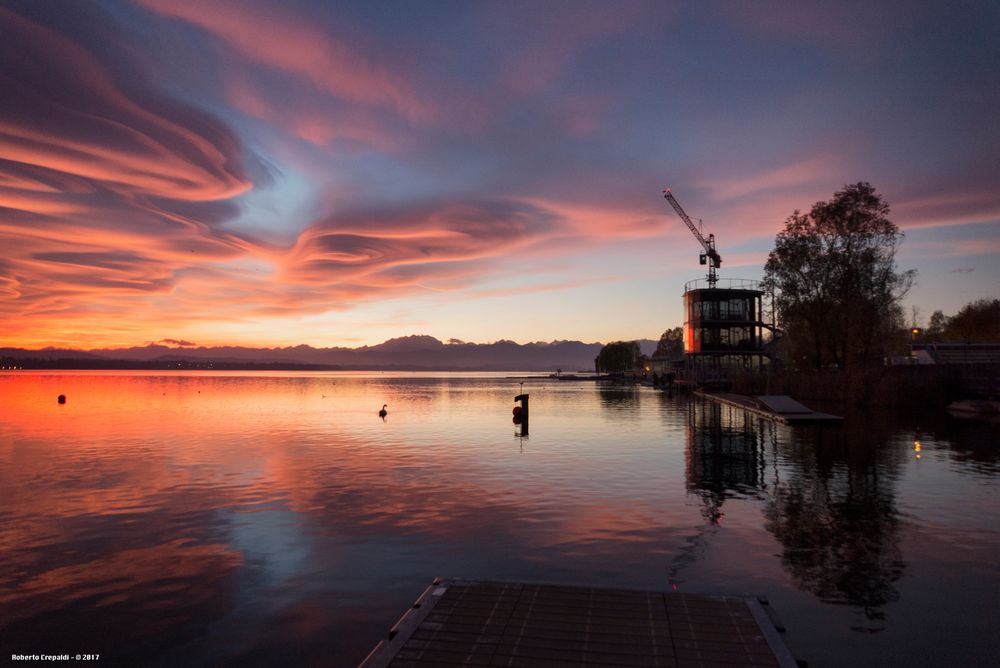 Lago di Varese, tramonto