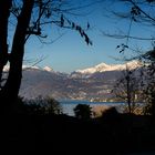 Lago e montagne da via per Porto