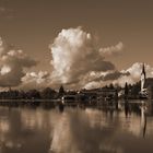 lago e nuvole, schliersee, germania