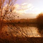 lago e tramonto