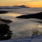 Lago Escondido bajo nubes