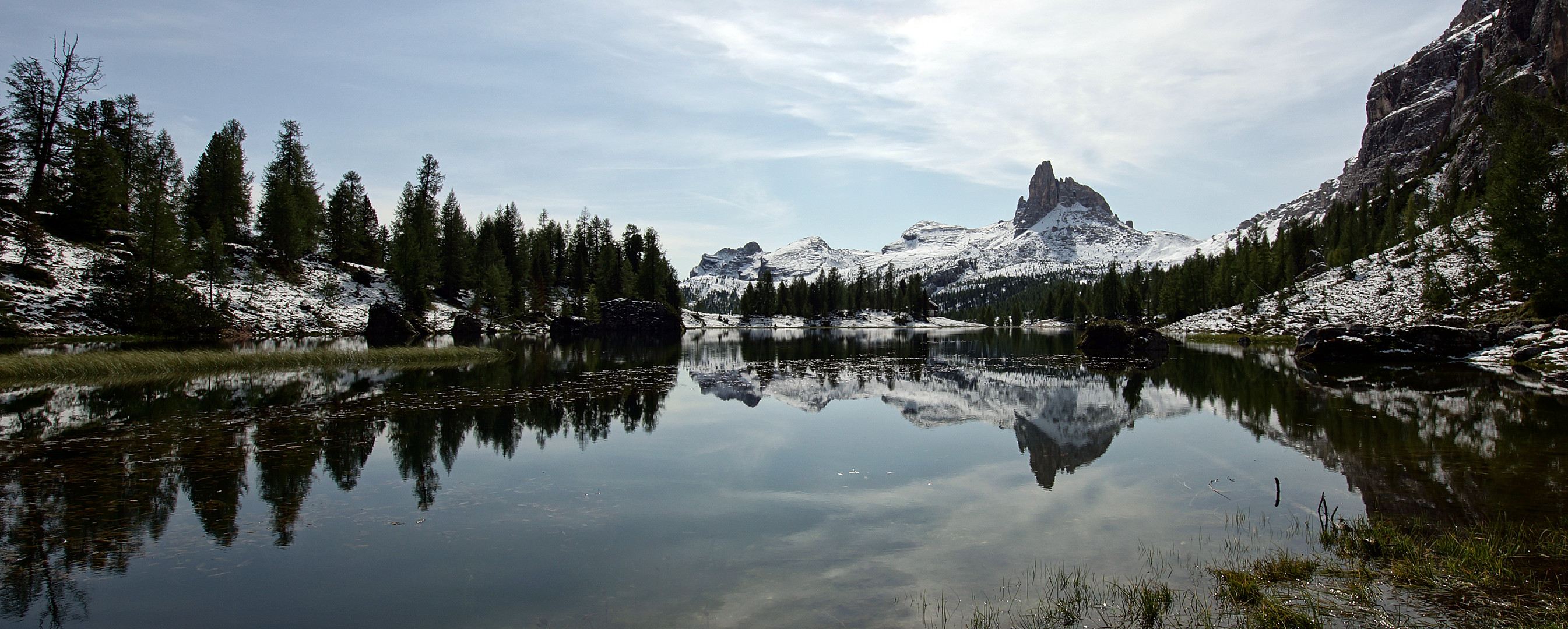 Lago Federa mit Becco di Mezzodi (Dolomiten Sep.2017)