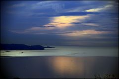 Lago ghiacciato..oppure? Golfo di Trieste al tramonto!