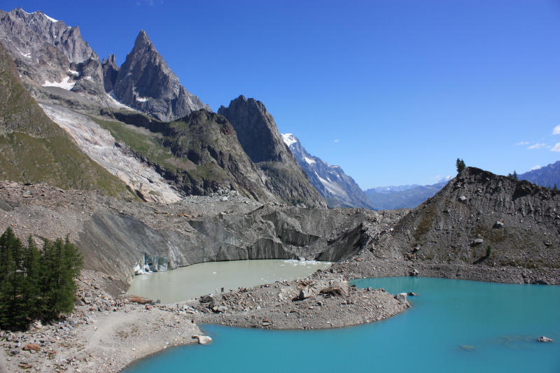 Lago glaciale del Miage, Val Veny.