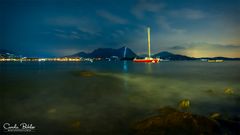 Lago Maggiore at night