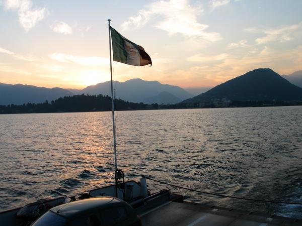 Lago Maggiore at sunset