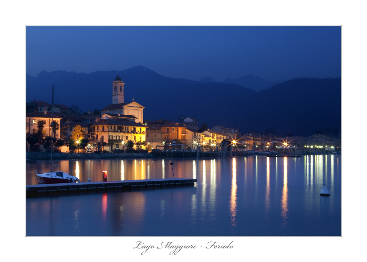 Lago Maggiore - Feriolo di notte