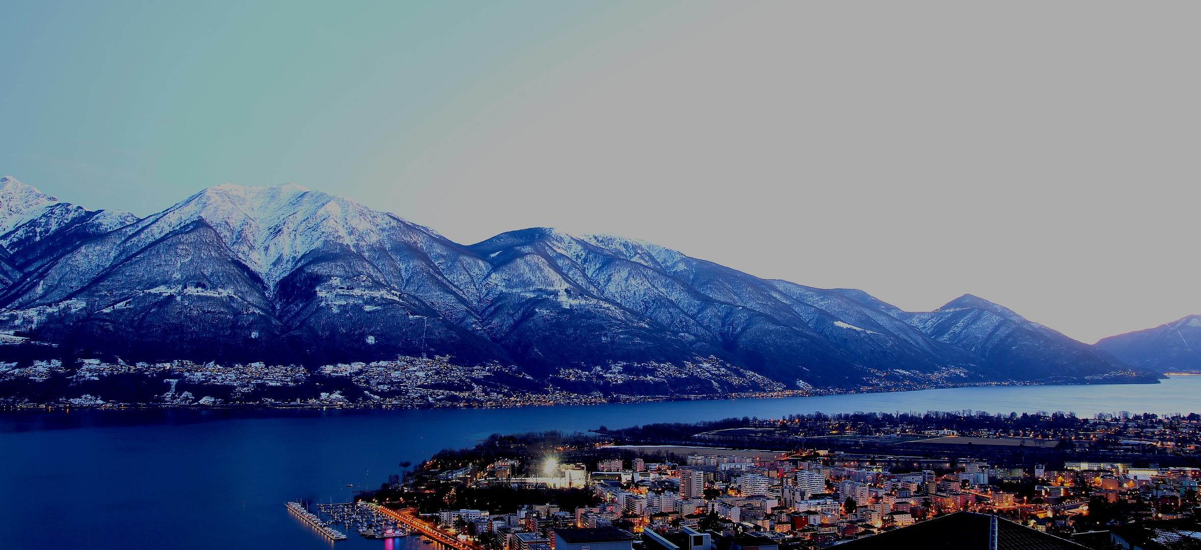 Lago Maggiore im Schnee